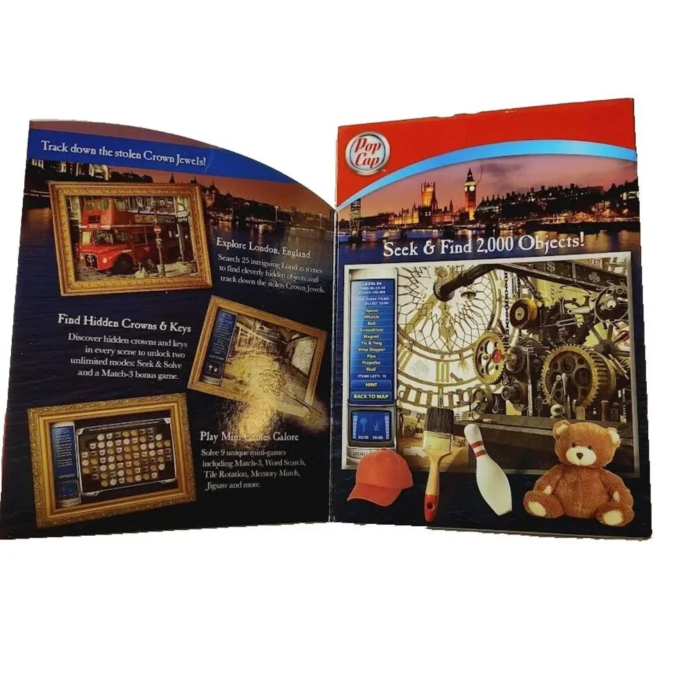 PopCap PC Game Mstery P.I. The London Caper Hidden Object Puzzle Game 2010